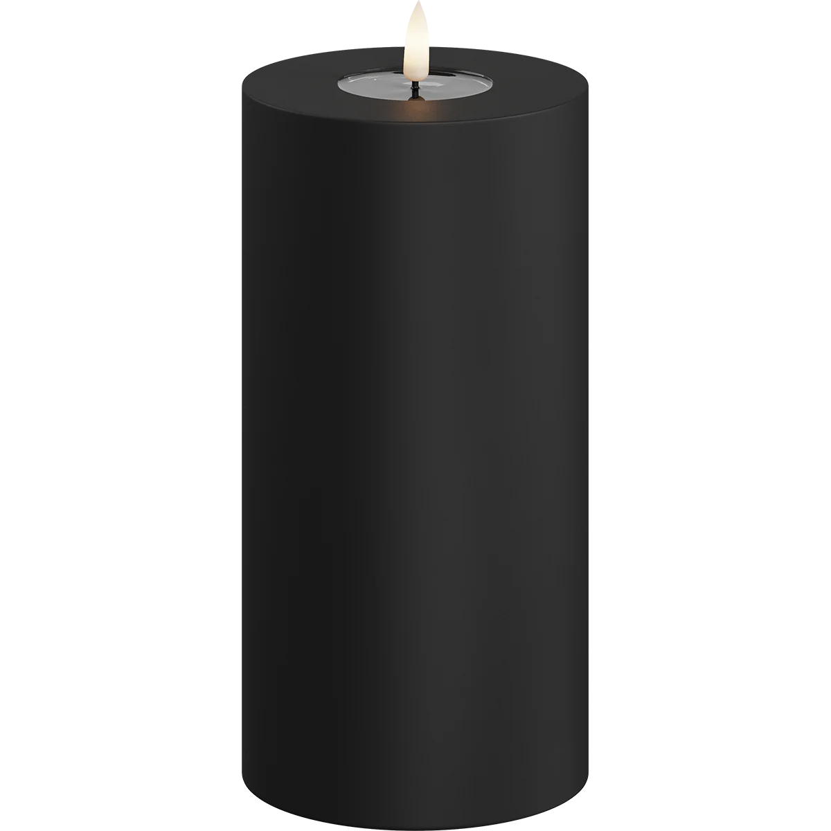 LED Kerzen Deluxe Homeart Outdoor Schwarz