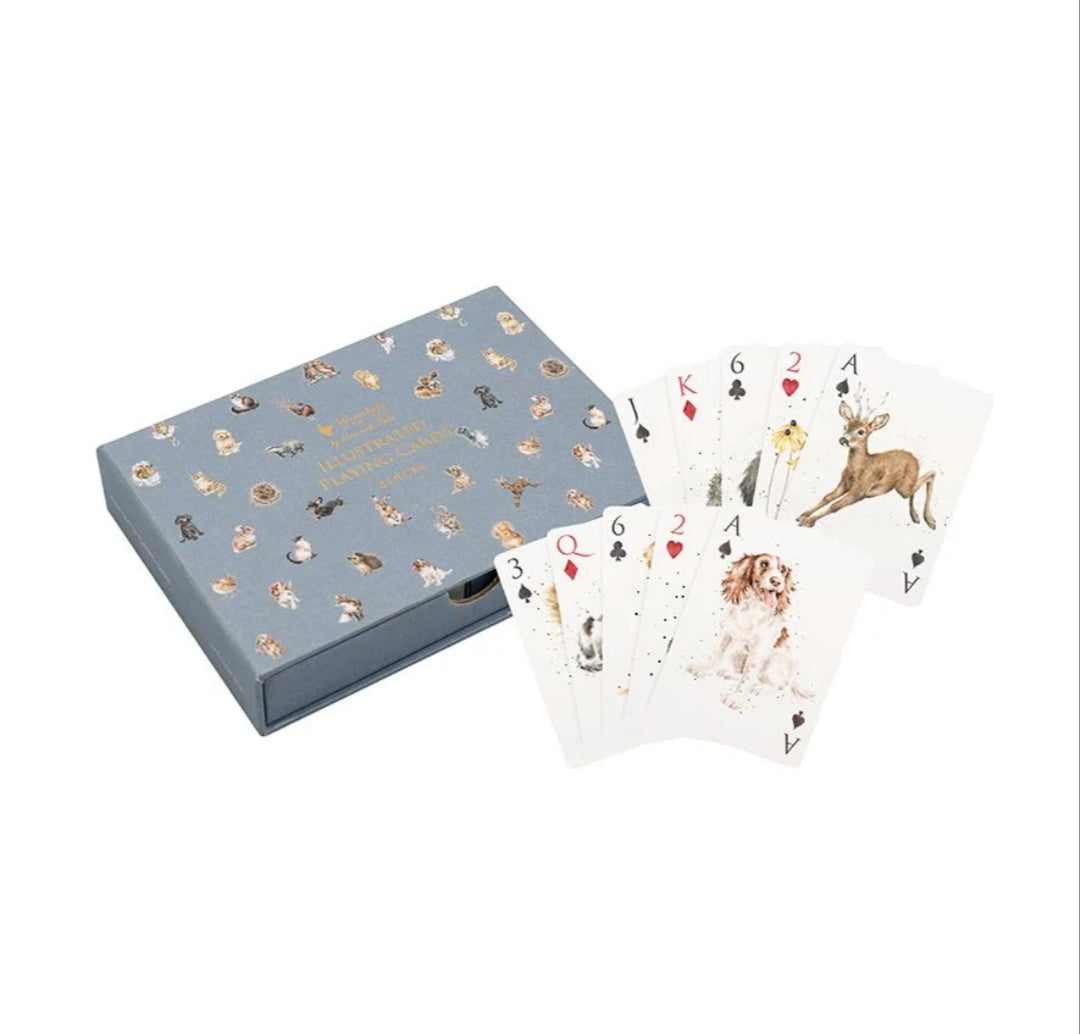 Tierspielkarte Geschenkset (Wrendale-Design)