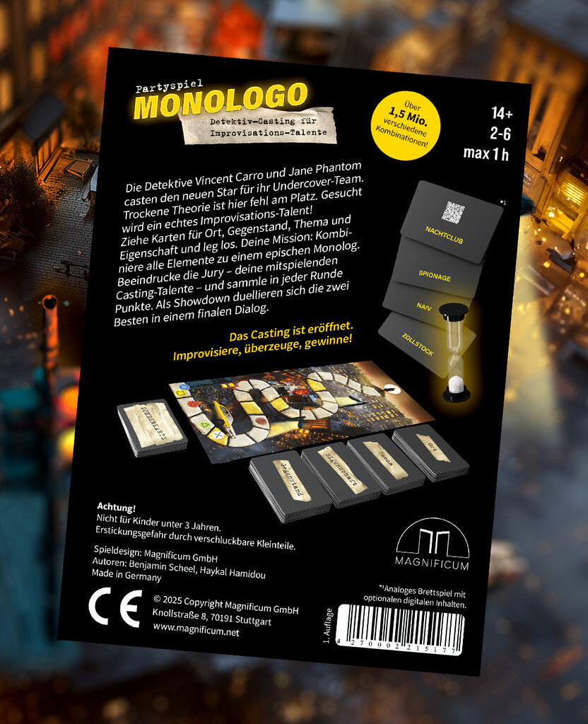 MONOLOGO – Partyspiel für Improvisations-Talente