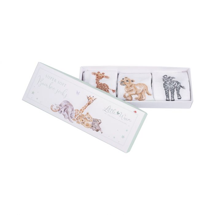 Bambus Babysocken 3er Set (Wrendale Design) - Shades of Home