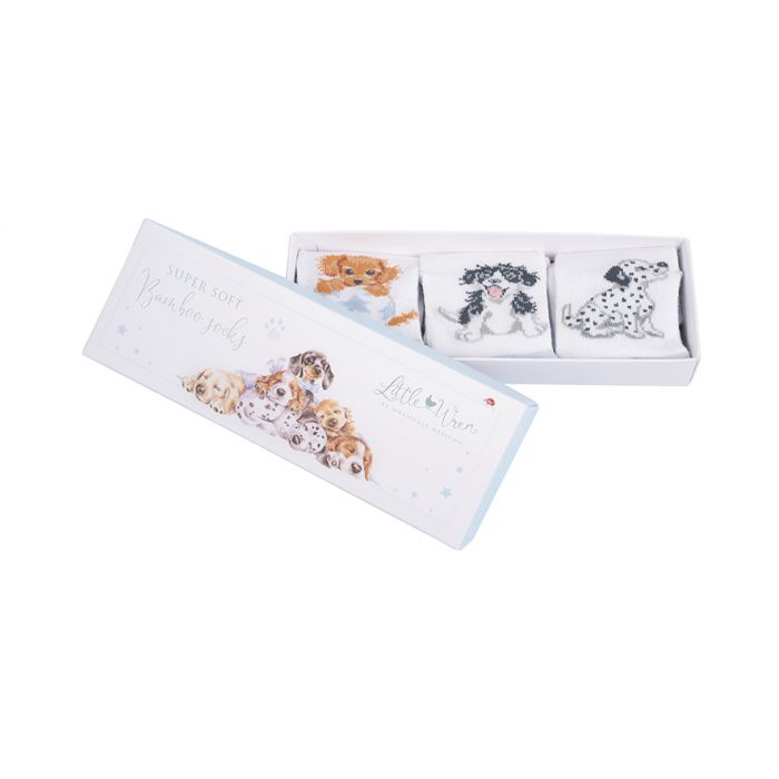 Bambus Babysocken 3er Set (Wrendale Design) - Shades of Home