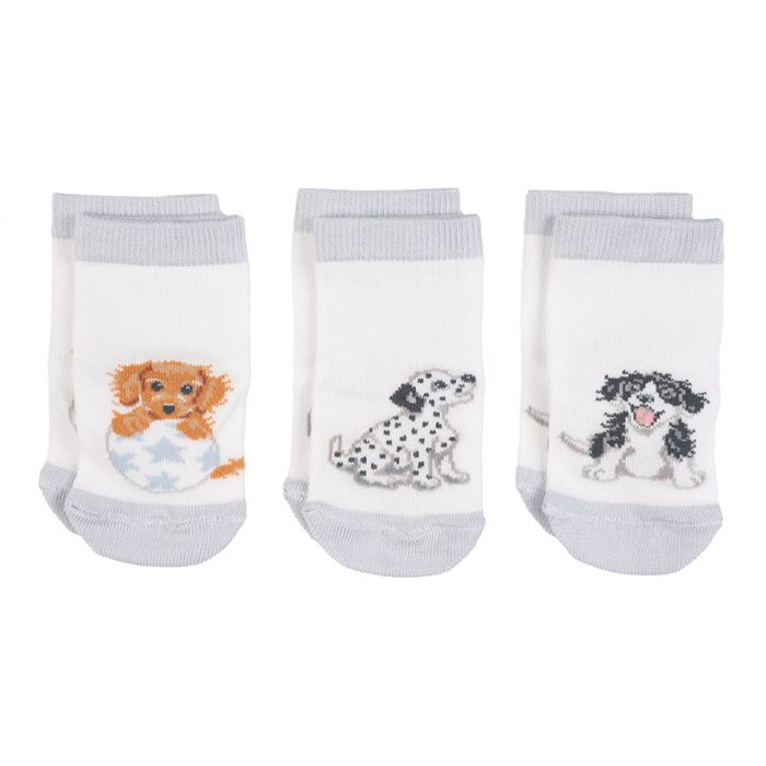 Bambus Babysocken 3er Set (Wrendale Design) - Shades of Home