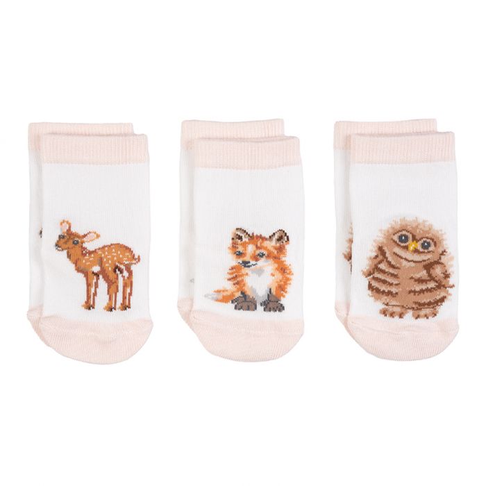 Bambus Babysocken 3er Set (Wrendale Design) - Shades of Home