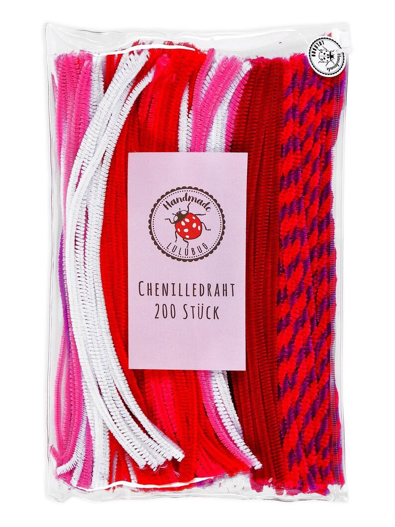 LULUBUG Chenilledraht 200 Stück "Bastelset - Shades of Home