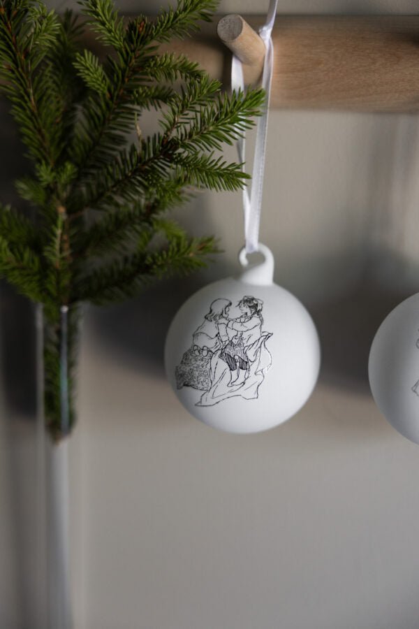 "Weihnachtskugeln mit Madita & Schwester – Skandinavischer Zauber" 3er Set - Shades of Home