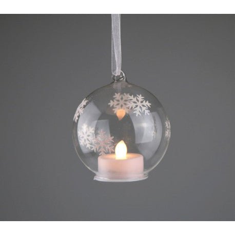 Weihnachtszauber mit LED - Glaskugel – ver., Motive - Shades of Home