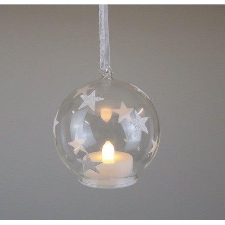 Weihnachtszauber mit LED - Glaskugel – ver., Motive - Shades of Home