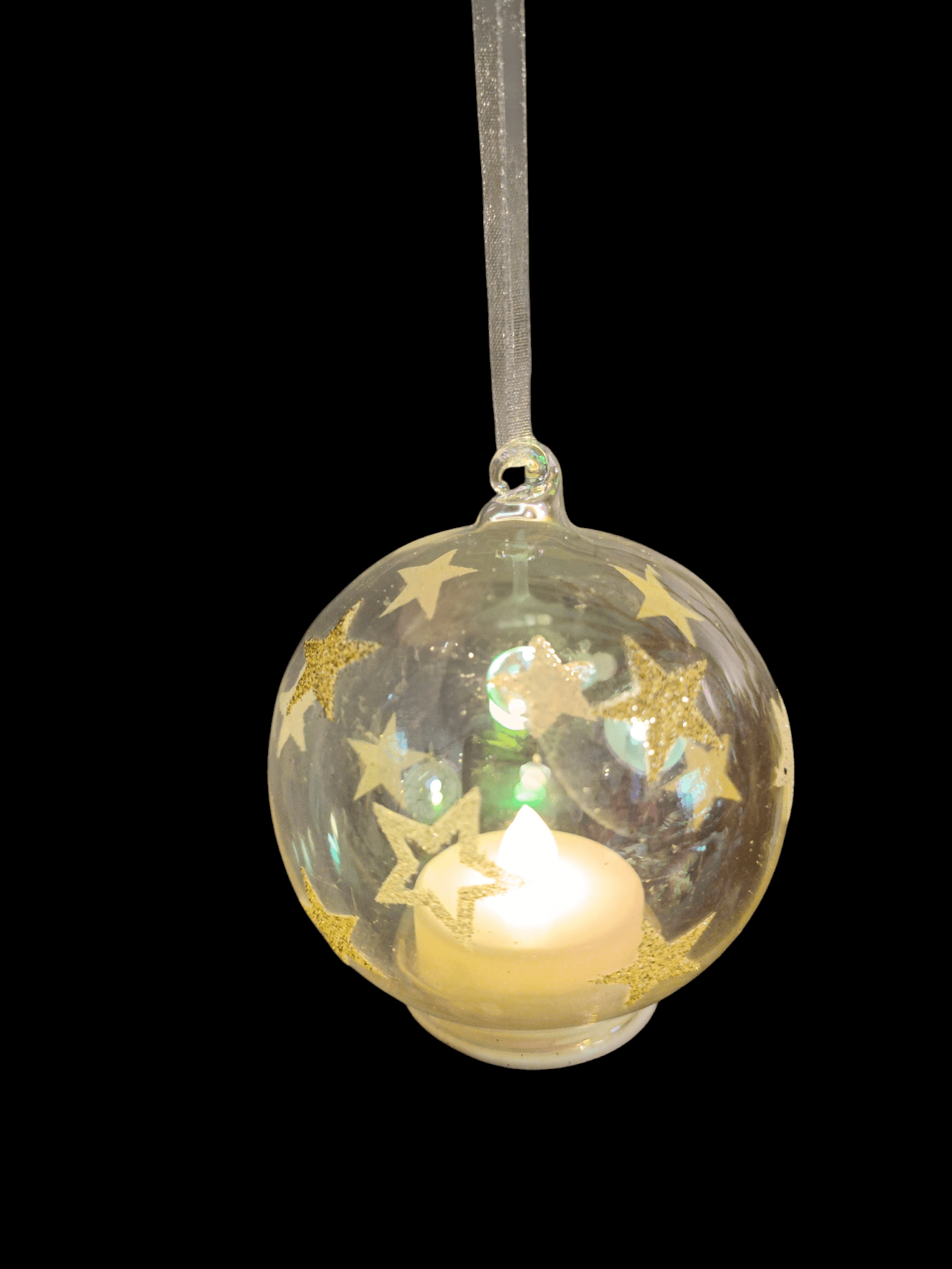 Weihnachtszauber mit LED - Glaskugel – ver., Motive - Shades of Home