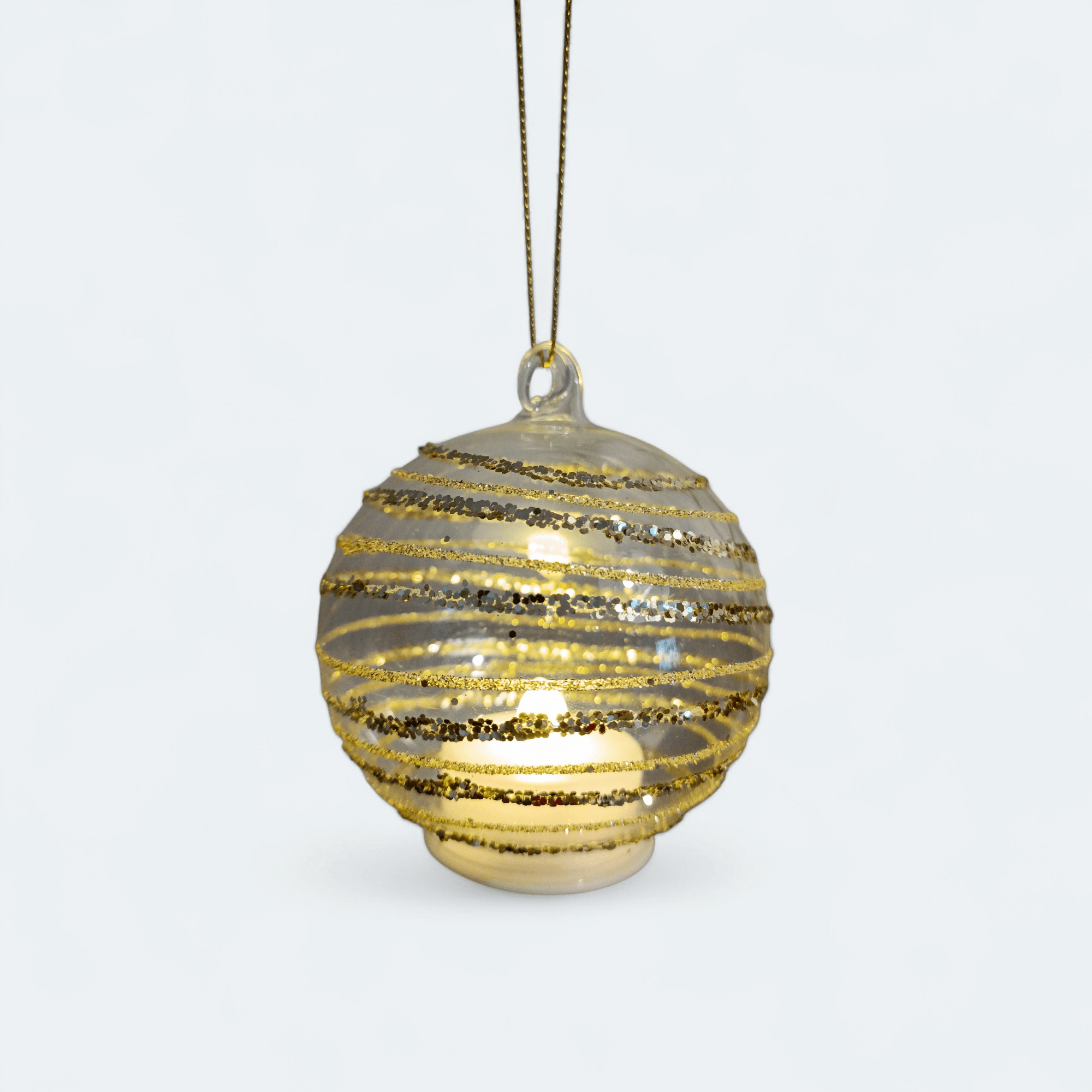 Weihnachtszauber mit LED - Glaskugel – ver., Motive - Shades of Home