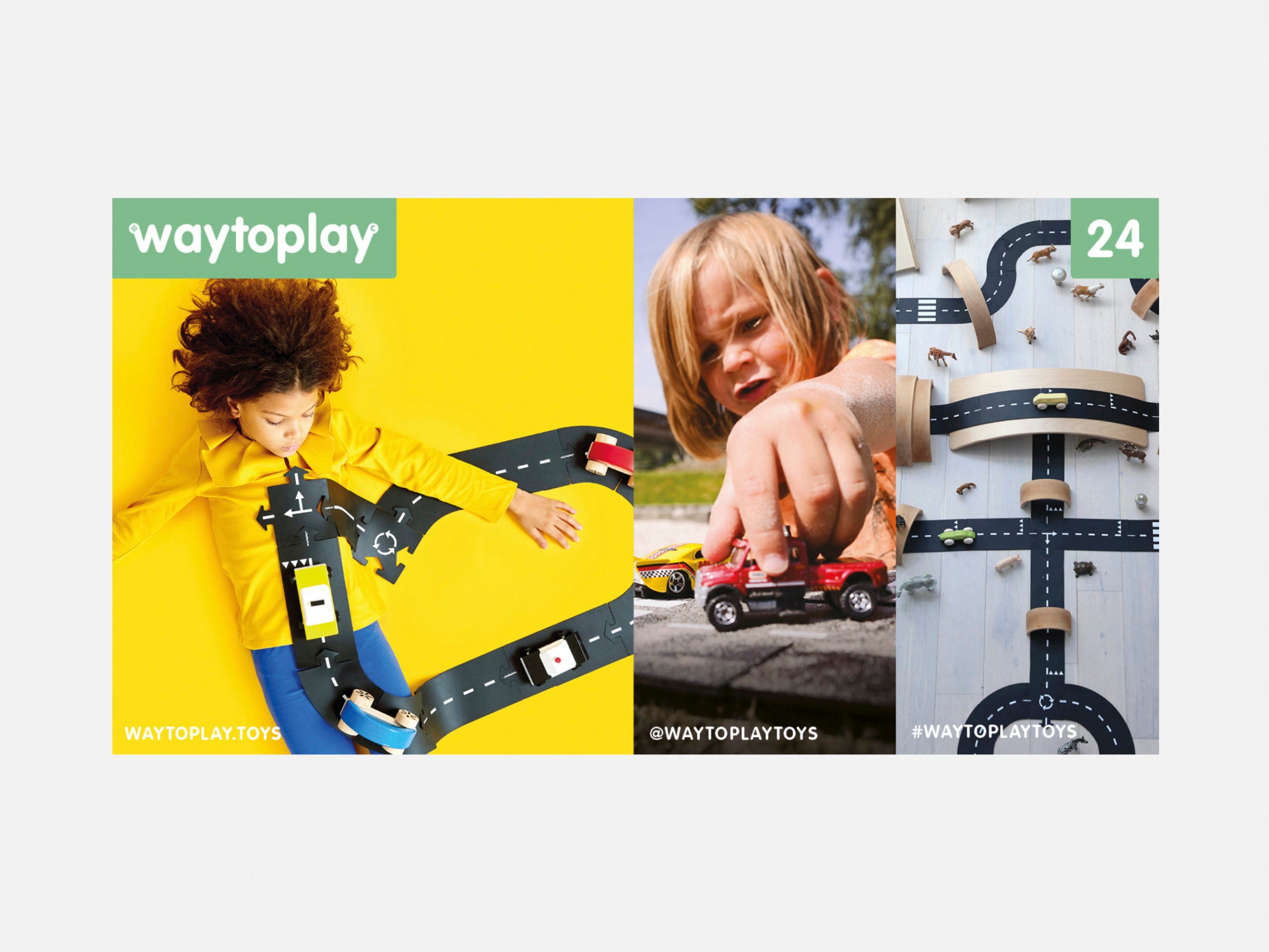 Straßenbauset von Waytoplay Toys versch. Versionen