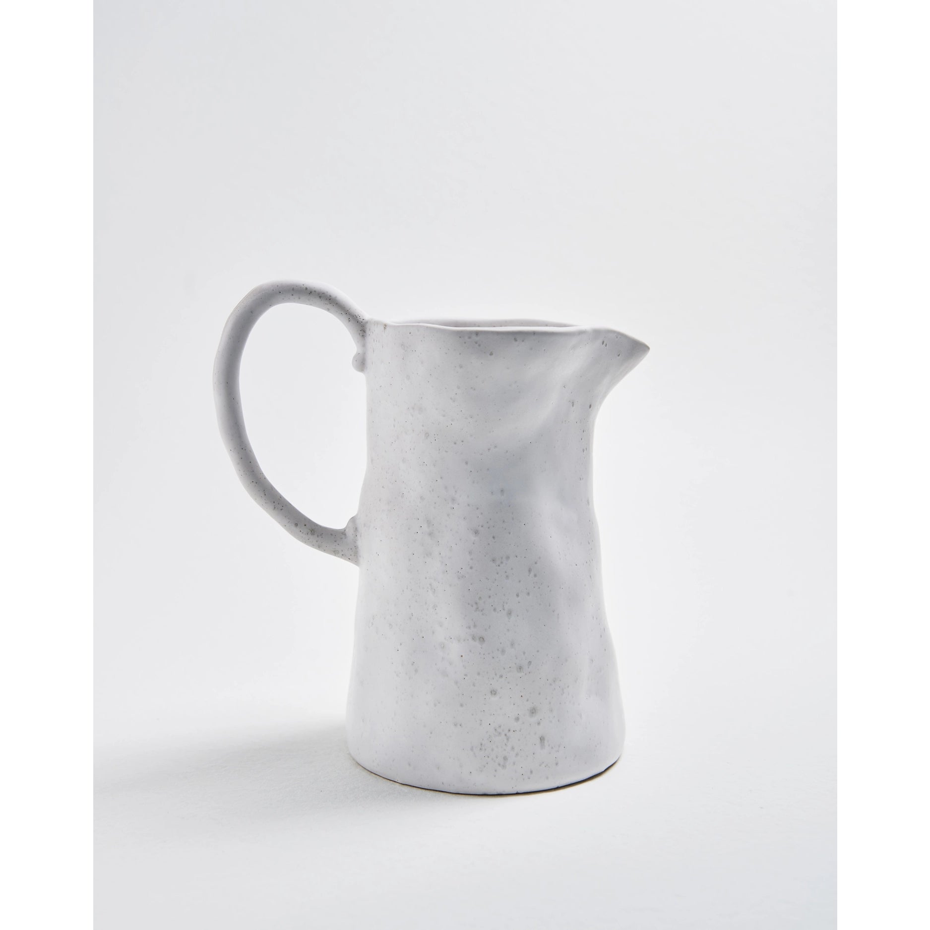 Steingut Krug Nature Shape / weiß 1600ml