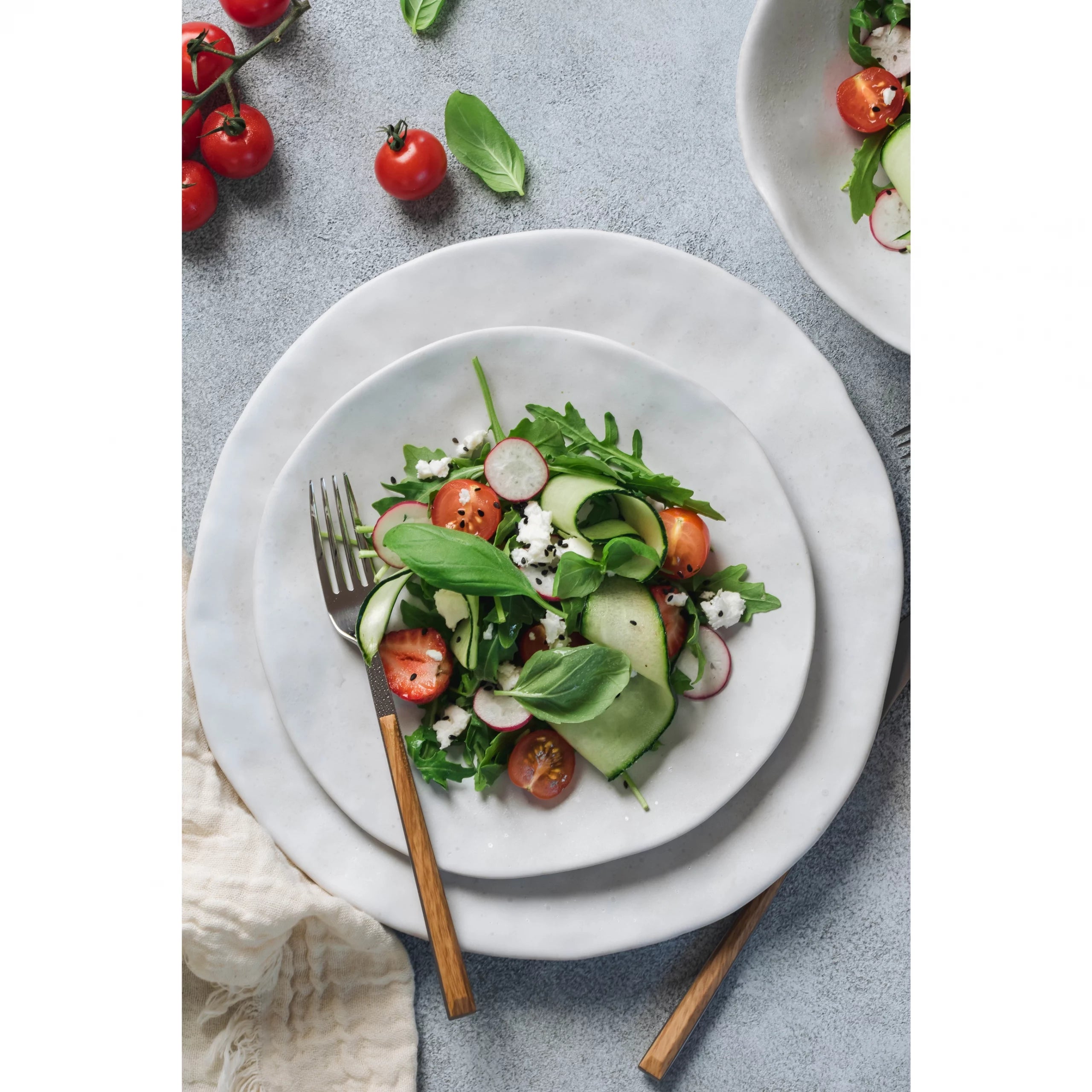 Steingut Speiseteller - Nature Shape Kollektion 28 cm