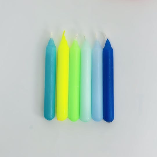 Dip Dye Geburtstags-Kerzen Konfetti Boys