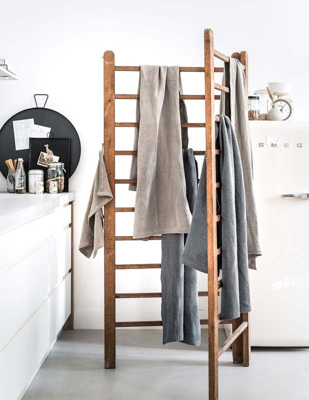 Tischläufer Leinen weiß