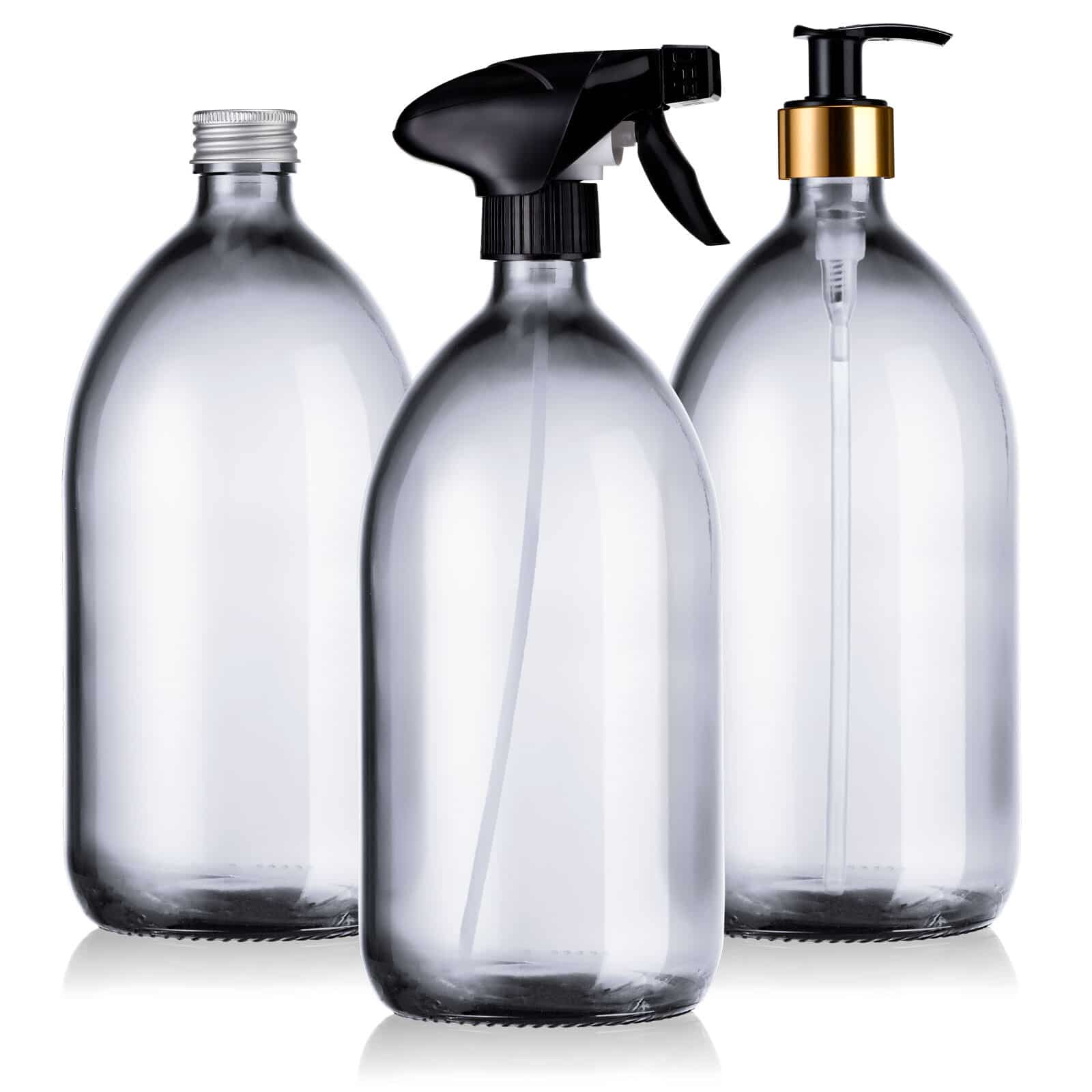 Glasflasche 1 L Zubehör mit Ihrer Wahl