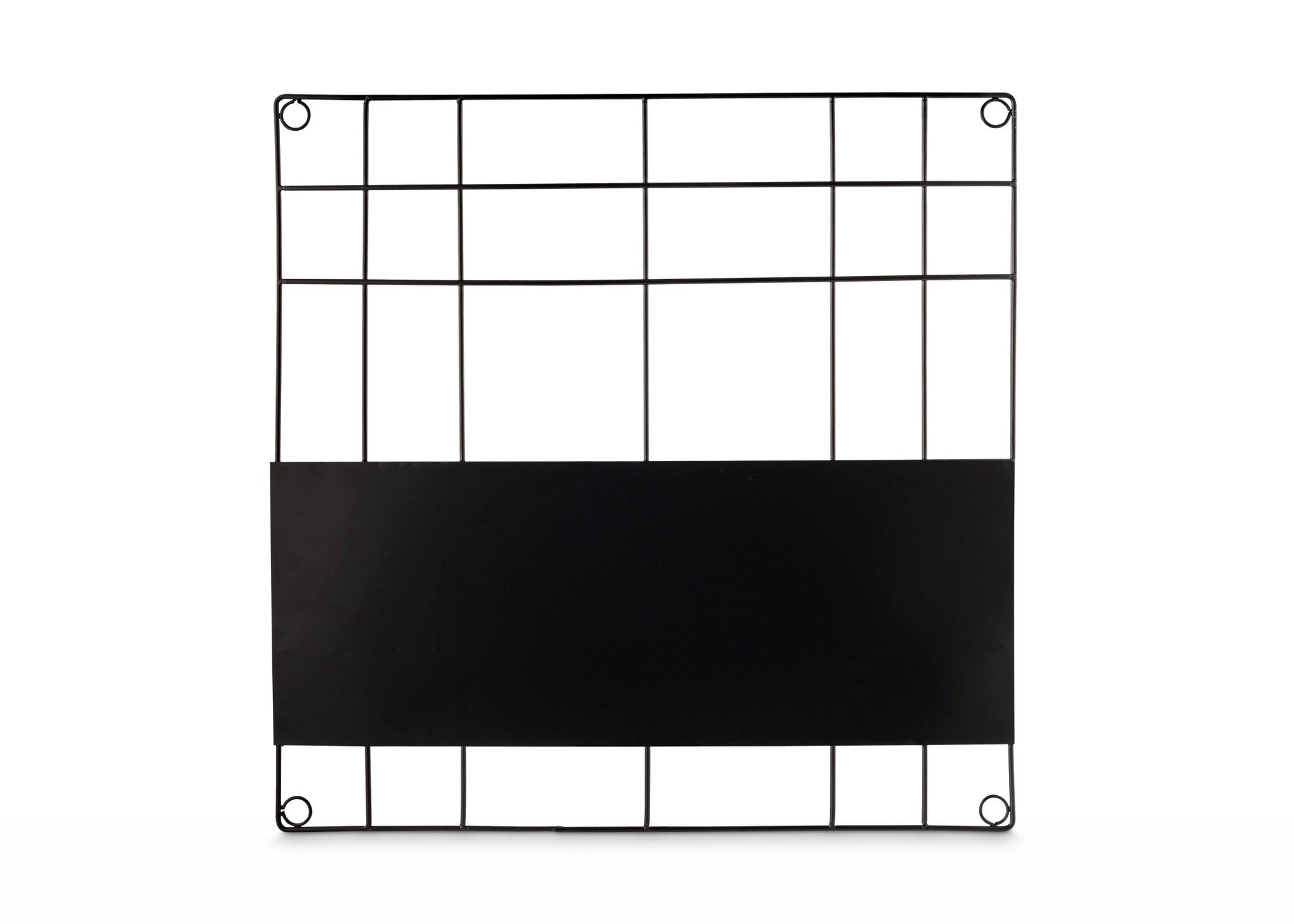 Memoboard Magnetdraht Schwarz 60x60cm
