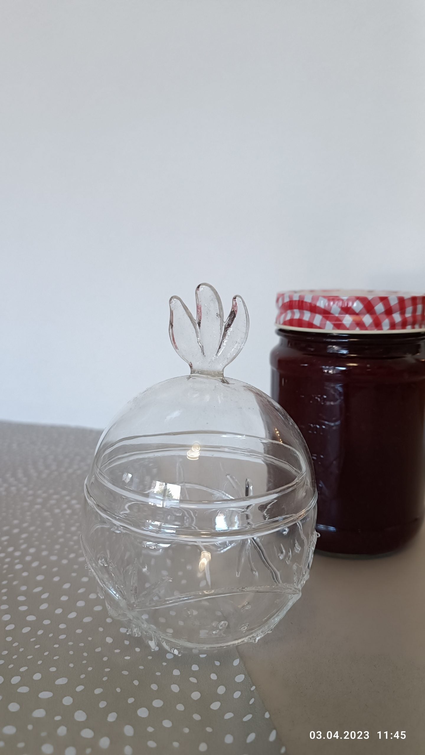 Handgemachte Glas-Dose