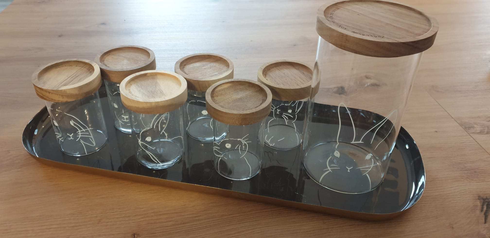 Mini Vorratsgläser im 6er Set Eulenschnitt