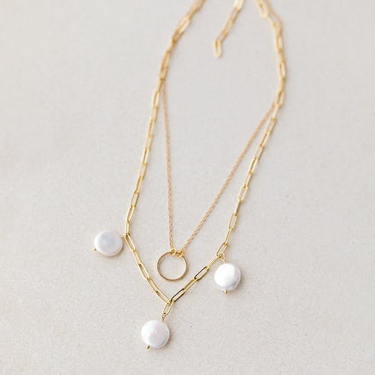 Süßwasser Perlenkette Kit - Napuka- Kesi'Art