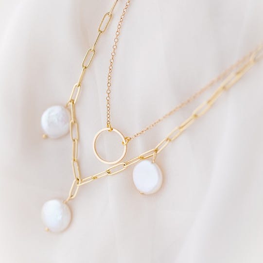 Süßwasser Perlenkette Kit - Napuka- Kesi'Art