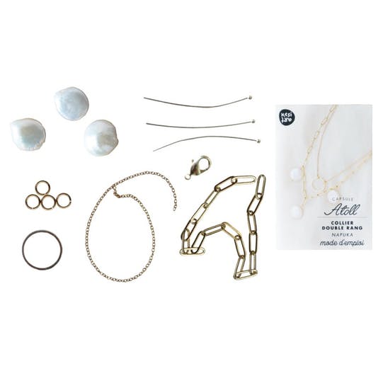 Süßwasser Perlenkette Kit - Napuka- Kesi'Art