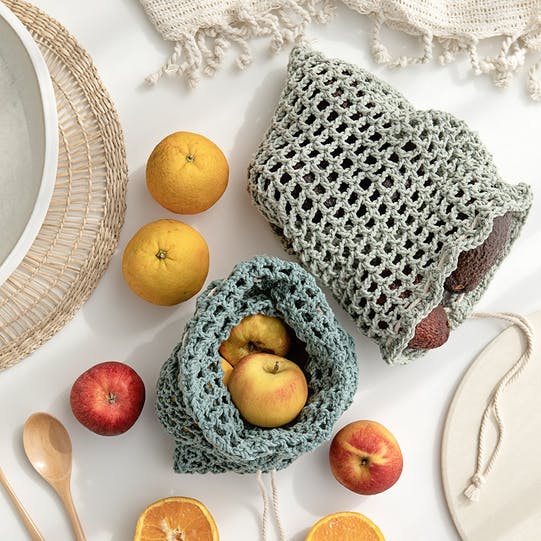 Häkelset - Der Obst- und Gemüsebeutel Kesi'Art