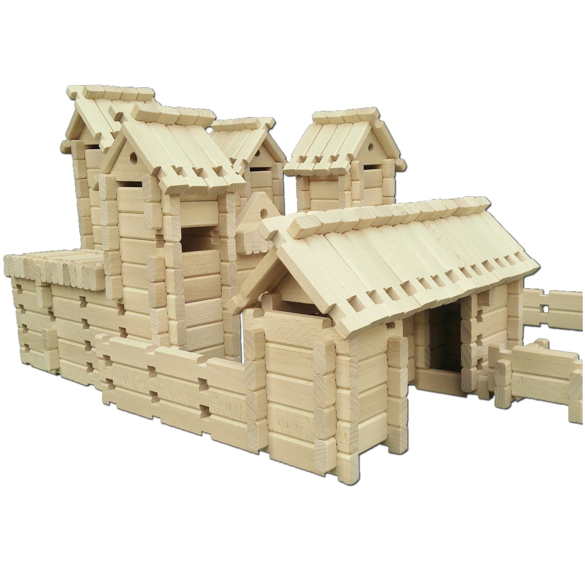 Holzbausteine, Holzbauklötze Logo Burg