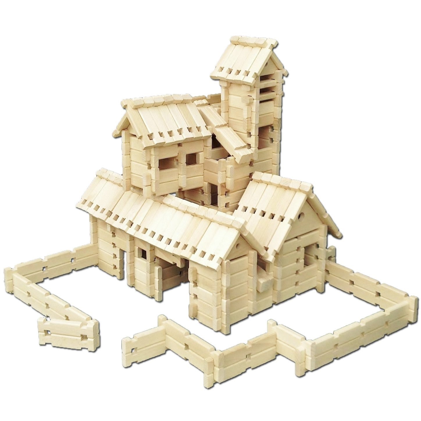 Holzbausteine, Holzbauklötze Logo Burg