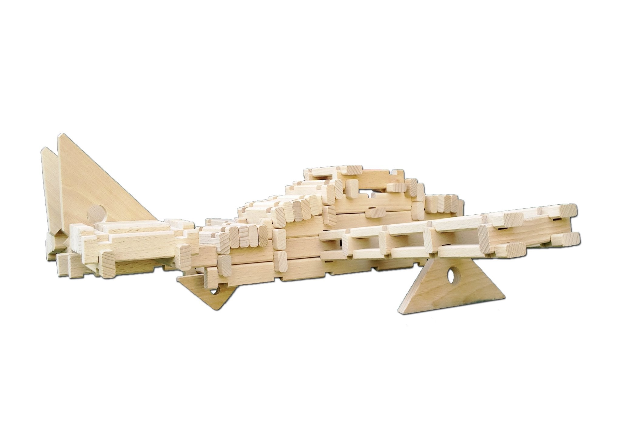 Holzbausteine, Holzbauklötze Logo Burg