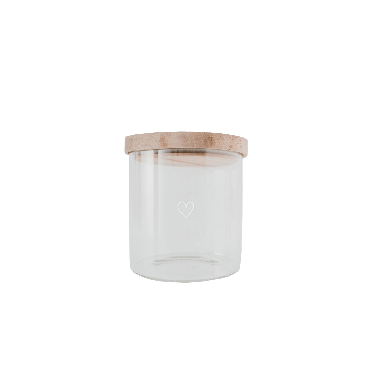 Vorratsglas Herz 13 cm Eulenschnitt
