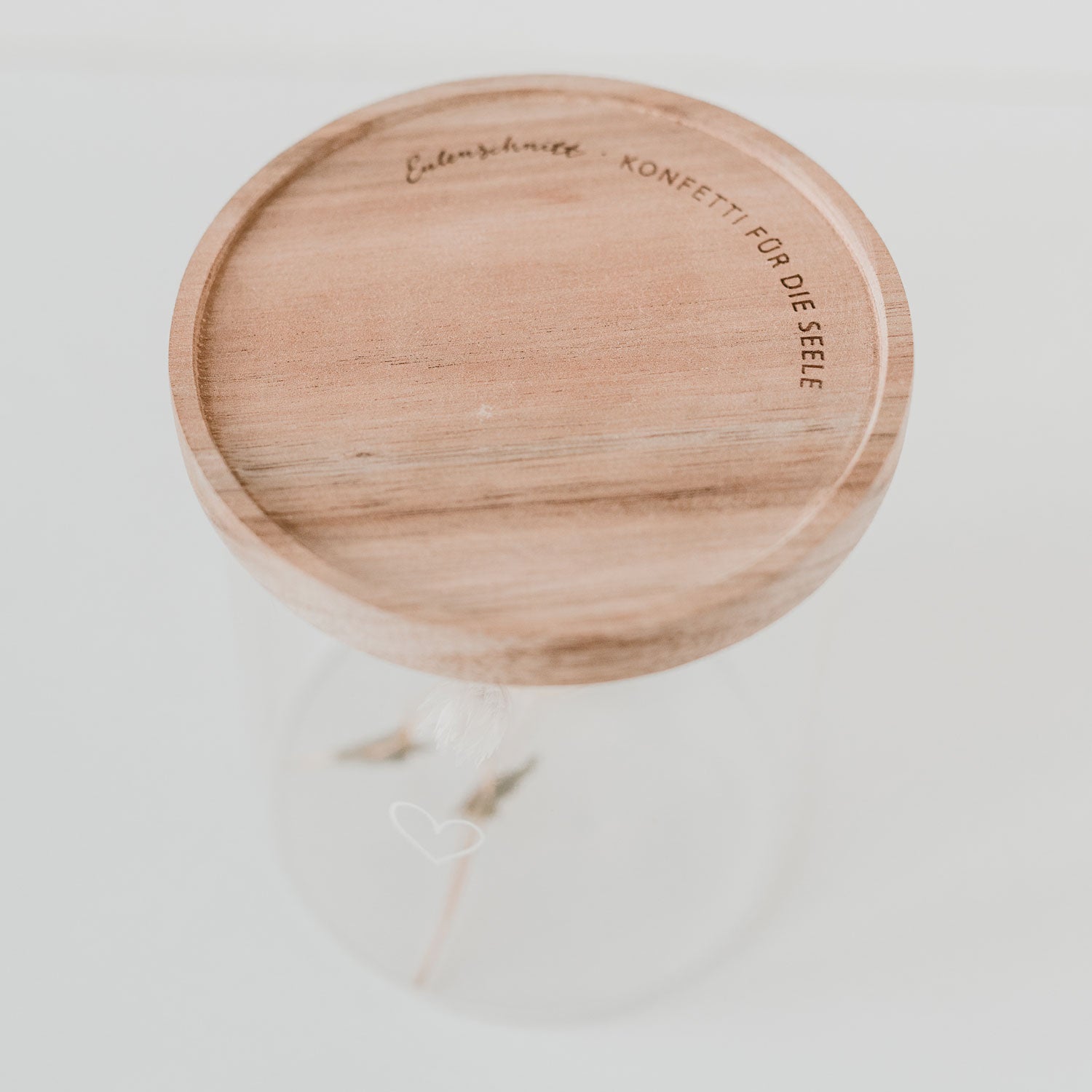 Vorratsglas Herz 13 cm Eulenschnitt