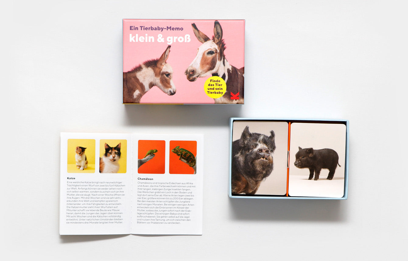 Memory- Tierbabys klein & groß