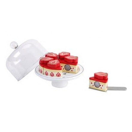 Holzspielzeug Erdbeerkuchen Fraisier Cake