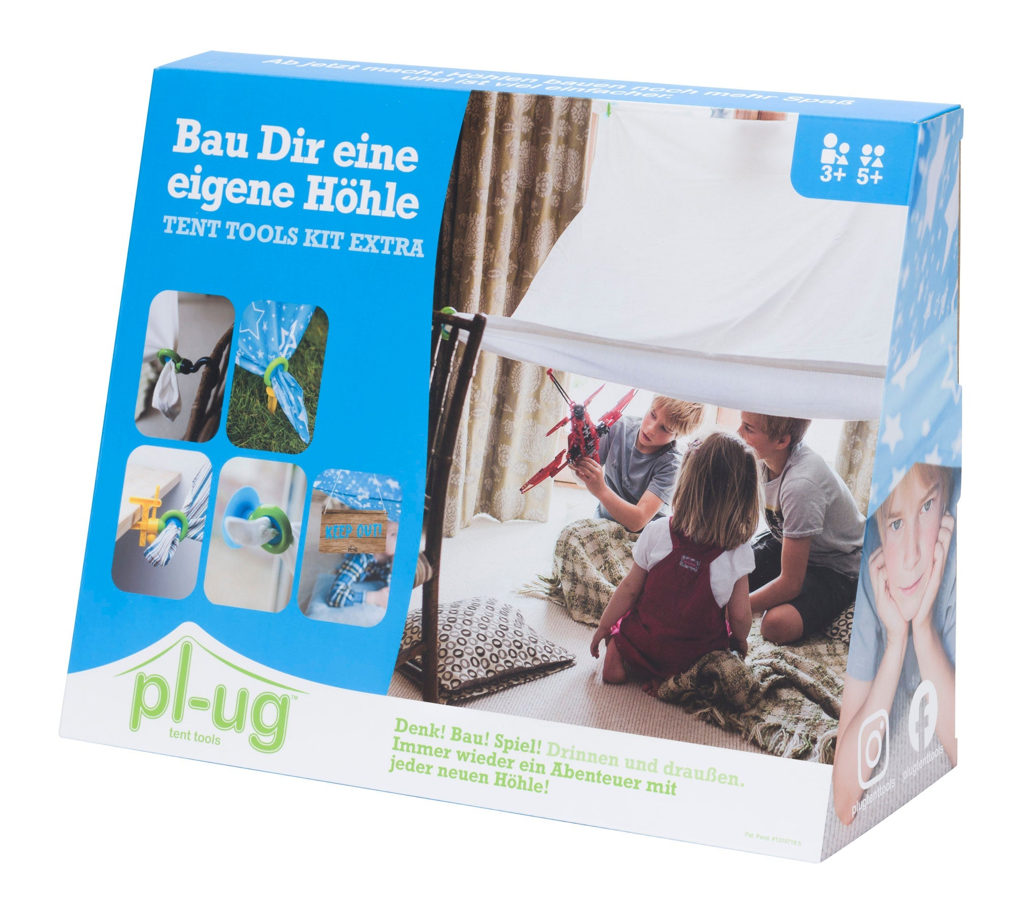 Höhlenbau-Set Zelt-Kit Extra 19 teilig