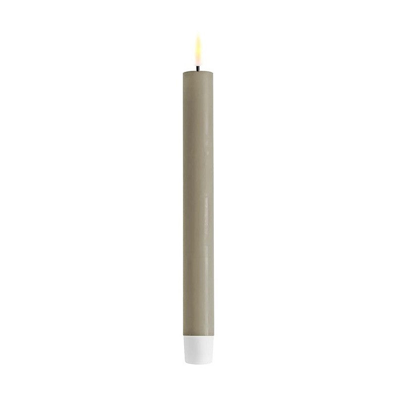 LED Stumpenkerze Real Flame Sand Deluxe Homeart