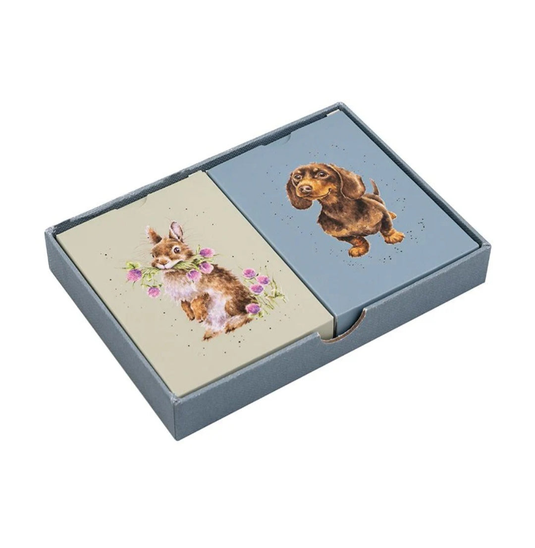 Tierspielkarte Geschenkset (Wrendale-Design)