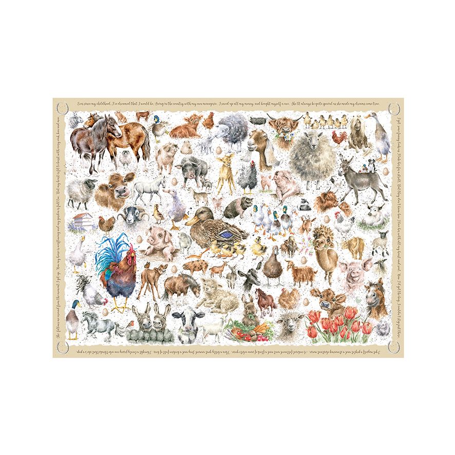 Bauernhof Tiere Puzzel (Wrendal-Design) - Shades of Home