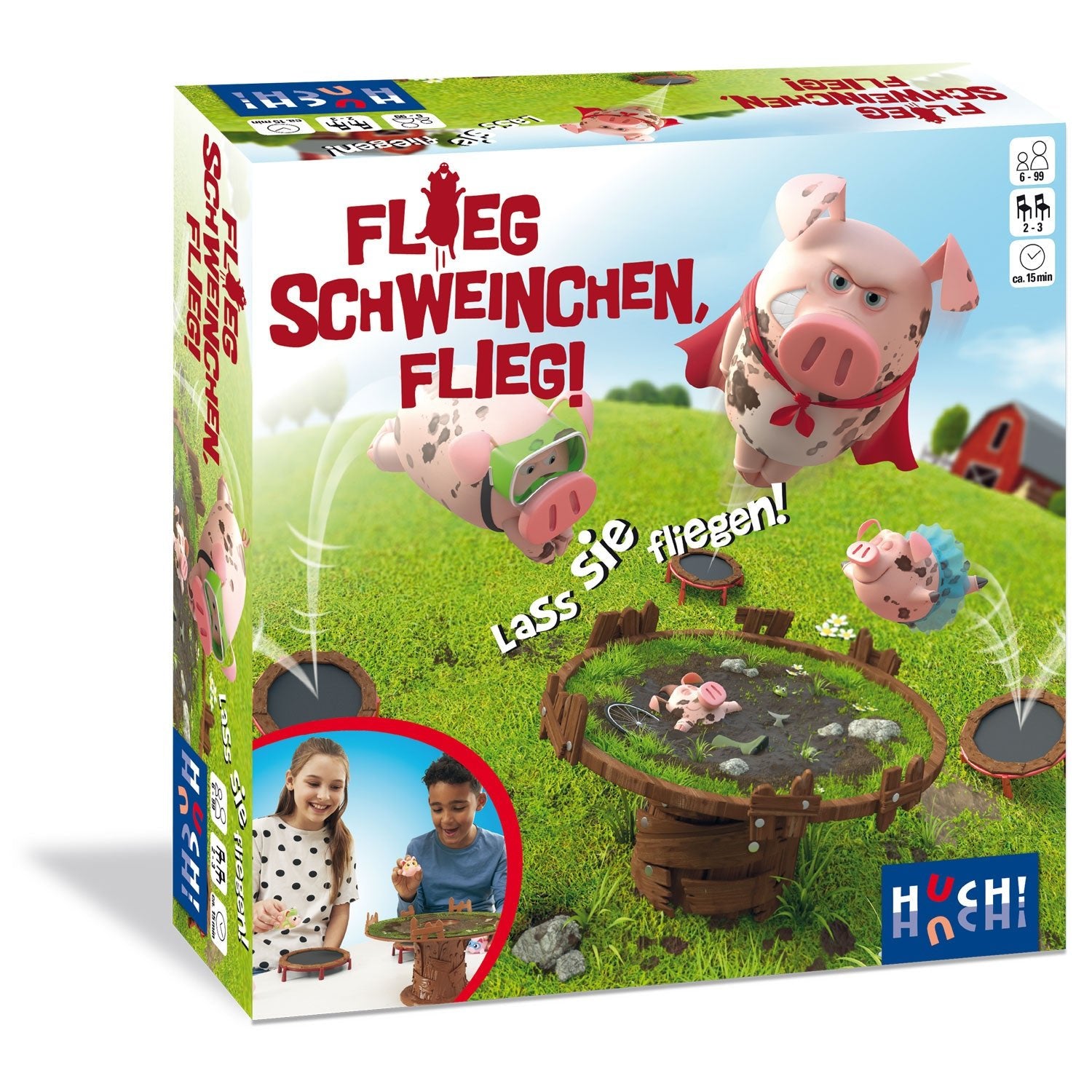 Kinderspiel "Flieg, Schweinchen, flieg" von Huch! - Shades of Home