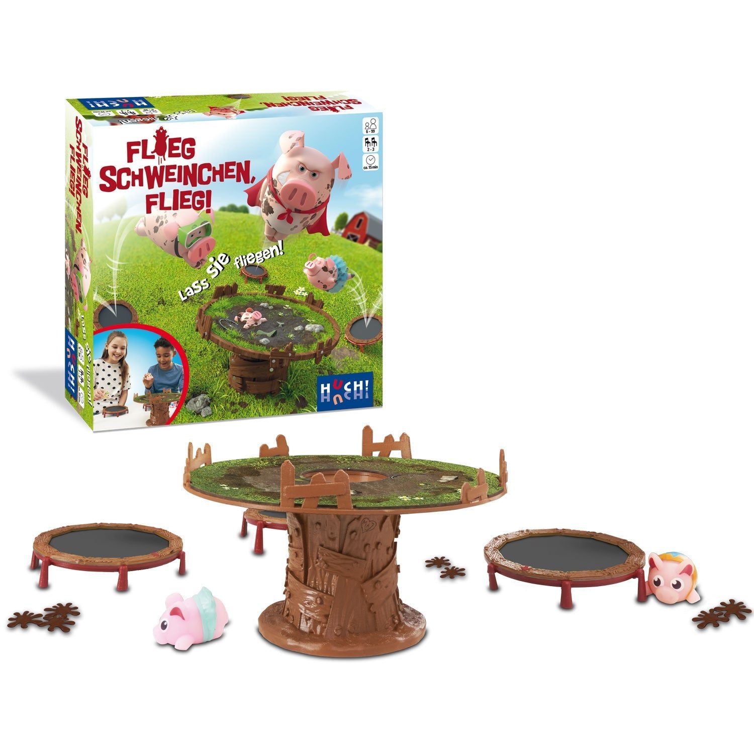 Kinderspiel "Flieg, Schweinchen, flieg" von Huch! - Shades of Home