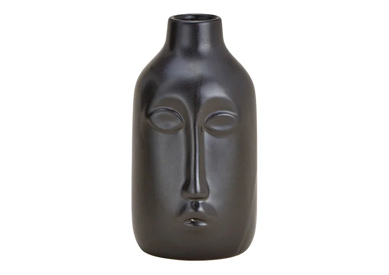Vase Gesicht Schwarz