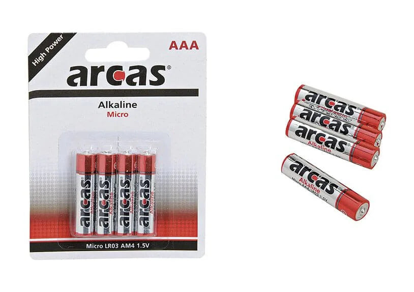 Batterien 4-teilig Micro AAA Alkaline