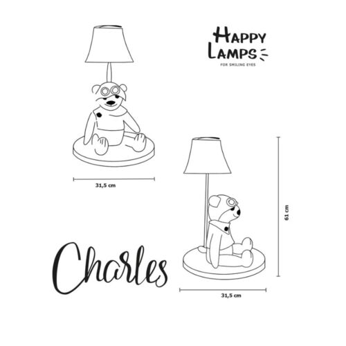 Tischlampe Charles der abenteuerlustige Bär